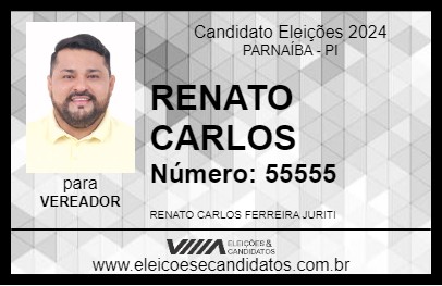 Candidato RENATO CARLOS 2024 - PARNAÍBA - Eleições