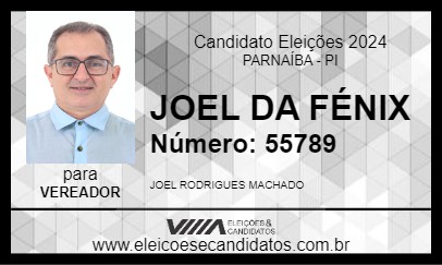 Candidato JOEL DA FÉNIX 2024 - PARNAÍBA - Eleições