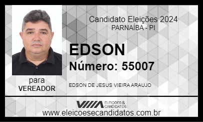 Candidato EDSON 2024 - PARNAÍBA - Eleições