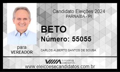 Candidato BETO 2024 - PARNAÍBA - Eleições