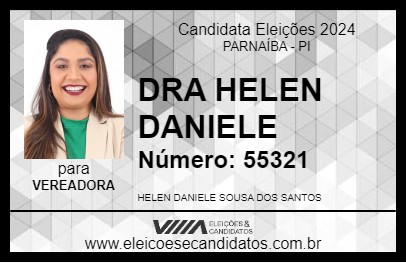 Candidato DRA HELEN DANIELE 2024 - PARNAÍBA - Eleições