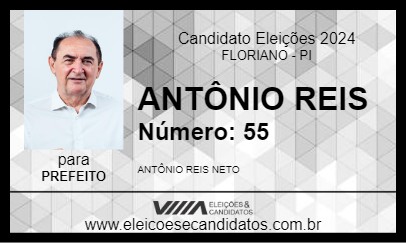 Candidato ANTÔNIO REIS 2024 - FLORIANO - Eleições