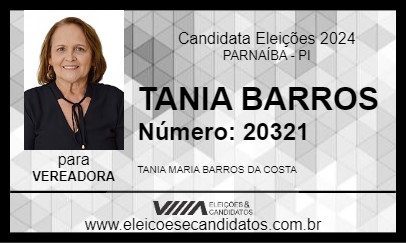 Candidato TANIA BARROS 2024 - PARNAÍBA - Eleições