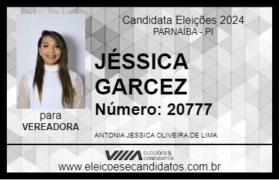 Candidato JÉSSICA GARCEZ 2024 - PARNAÍBA - Eleições