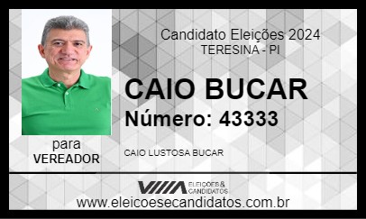 Candidato CAIO BUCAR 2024 - TERESINA - Eleições