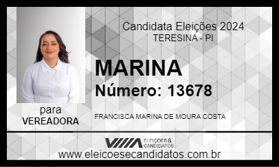 Candidato MARINA 2024 - TERESINA - Eleições