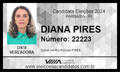 Candidato DIANA PIRES 2024 - PARNAÍBA - Eleições