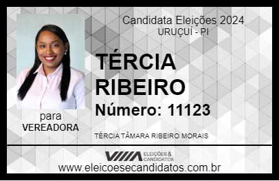 Candidato TÉRCIA RIBEIRO 2024 - URUÇUÍ - Eleições