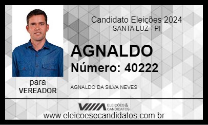 Candidato AGNALDO 2024 - SANTA LUZ - Eleições