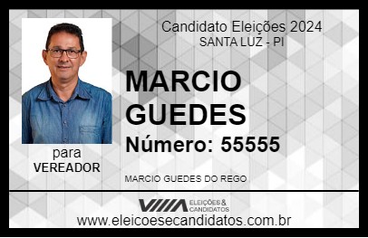 Candidato MARCIO GUEDES 2024 - SANTA LUZ - Eleições