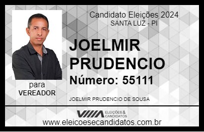 Candidato JOELMIR PRUDENCIO 2024 - SANTA LUZ - Eleições