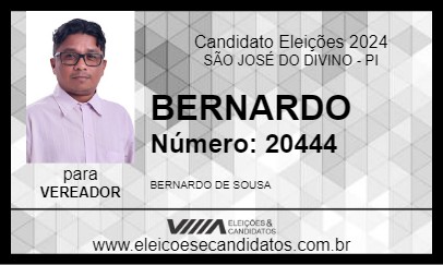 Candidato BERNARDO 2024 - SÃO JOSÉ DO DIVINO - Eleições