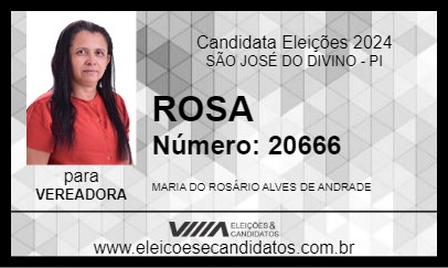 Candidato ROSA 2024 - SÃO JOSÉ DO DIVINO - Eleições