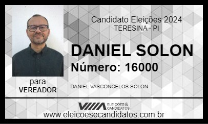 Candidato DANIEL SOLON 2024 - TERESINA - Eleições