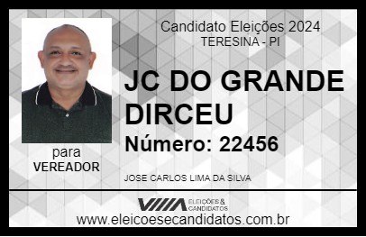 Candidato JC DO GRANDE DIRCEU 2024 - TERESINA - Eleições