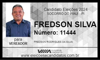 Candidato FREDSON SILVA 2024 - SOCORRO DO PIAUÍ - Eleições