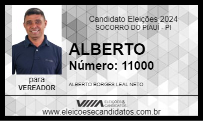 Candidato ALBERTO 2024 - SOCORRO DO PIAUÍ - Eleições