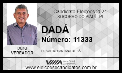 Candidato DADÁ 2024 - SOCORRO DO PIAUÍ - Eleições