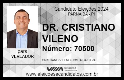 Candidato DR. CRISTIANO VILENO 2024 - PARNAÍBA - Eleições