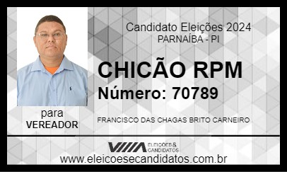 Candidato CHICÃO RPM 2024 - PARNAÍBA - Eleições