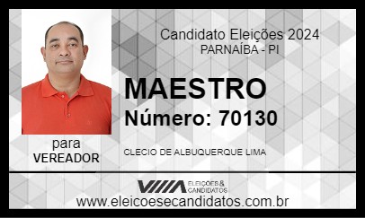 Candidato MAESTRO 2024 - PARNAÍBA - Eleições