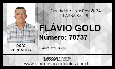 Candidato FLÁVIO GOLD 2024 - PARNAÍBA - Eleições