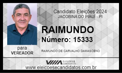 Candidato RAIMUNDO 2024 - JACOBINA DO PIAUÍ - Eleições