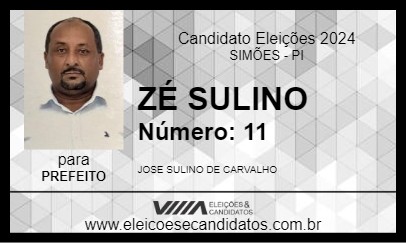 Candidato ZÉ SULINO 2024 - SIMÕES - Eleições