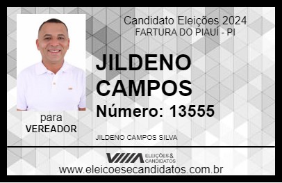 Candidato JILDENO CAMPOS 2024 - FARTURA DO PIAUÍ - Eleições