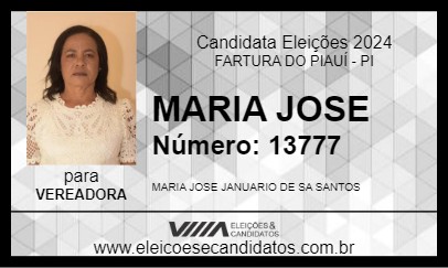 Candidato MARIA JOSE 2024 - FARTURA DO PIAUÍ - Eleições