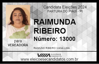 Candidato RAIMUNDA RIBEIRO 2024 - FARTURA DO PIAUÍ - Eleições