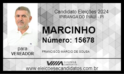 Candidato MARCINHO 2024 - IPIRANGA DO PIAUÍ - Eleições