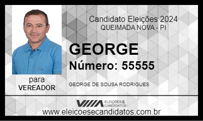 Candidato GEORGE 2024 - QUEIMADA NOVA - Eleições