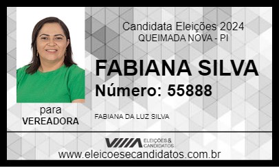 Candidato FABIANA SILVA 2024 - QUEIMADA NOVA - Eleições