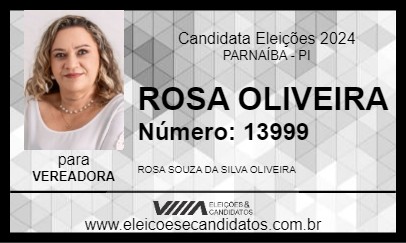 Candidato ROSA OLIVEIRA 2024 - PARNAÍBA - Eleições