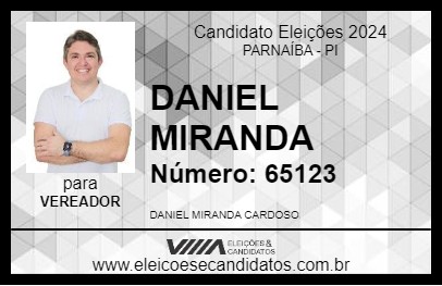 Candidato DANIEL MIRANDA 2024 - PARNAÍBA - Eleições