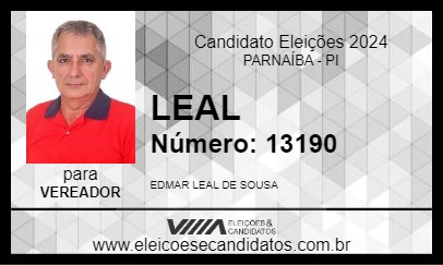 Candidato LEAL 2024 - PARNAÍBA - Eleições