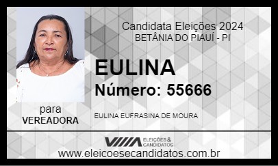 Candidato EULINA 2024 - BETÂNIA DO PIAUÍ - Eleições