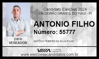 Candidato ANTONIO FILHO 2024 - CALDEIRÃO GRANDE DO PIAUÍ - Eleições