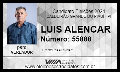 Candidato LUIS ALENCAR 2024 - CALDEIRÃO GRANDE DO PIAUÍ - Eleições