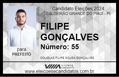 Candidato FILIPE GONÇALVES 2024 - CALDEIRÃO GRANDE DO PIAUÍ - Eleições