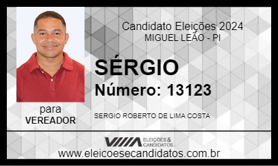 Candidato SÉRGIO 2024 - MIGUEL LEÃO - Eleições