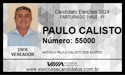 Candidato PAULO CALISTO 2024 - FARTURA DO PIAUÍ - Eleições