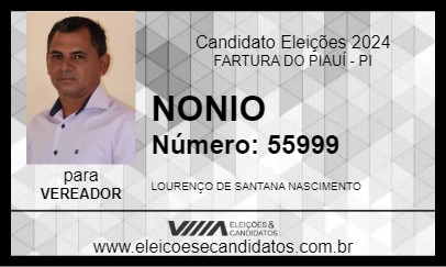 Candidato NONIO 2024 - FARTURA DO PIAUÍ - Eleições