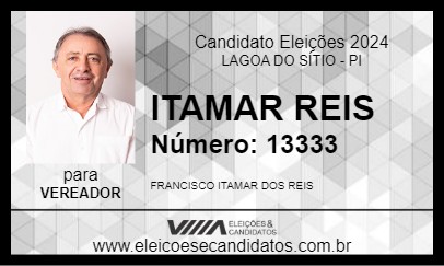 Candidato ITAMAR REIS 2024 - LAGOA DO SÍTIO - Eleições