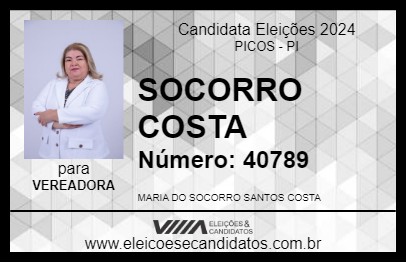 Candidato SOCORRO COSTA 2024 - PICOS - Eleições