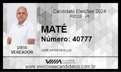 Candidato MATÉ 2024 - PICOS - Eleições