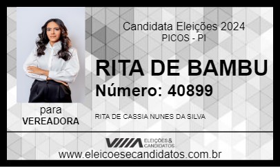 Candidato RITA DE BAMBU 2024 - PICOS - Eleições