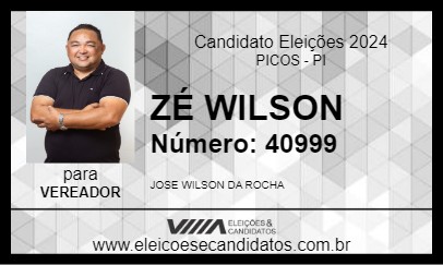 Candidato ZÉ WILSON 2024 - PICOS - Eleições