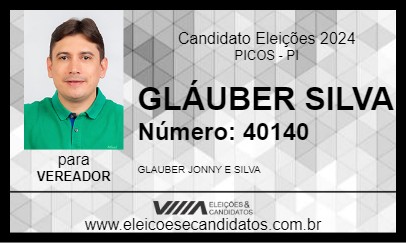 Candidato GLÁUBER SILVA 2024 - PICOS - Eleições